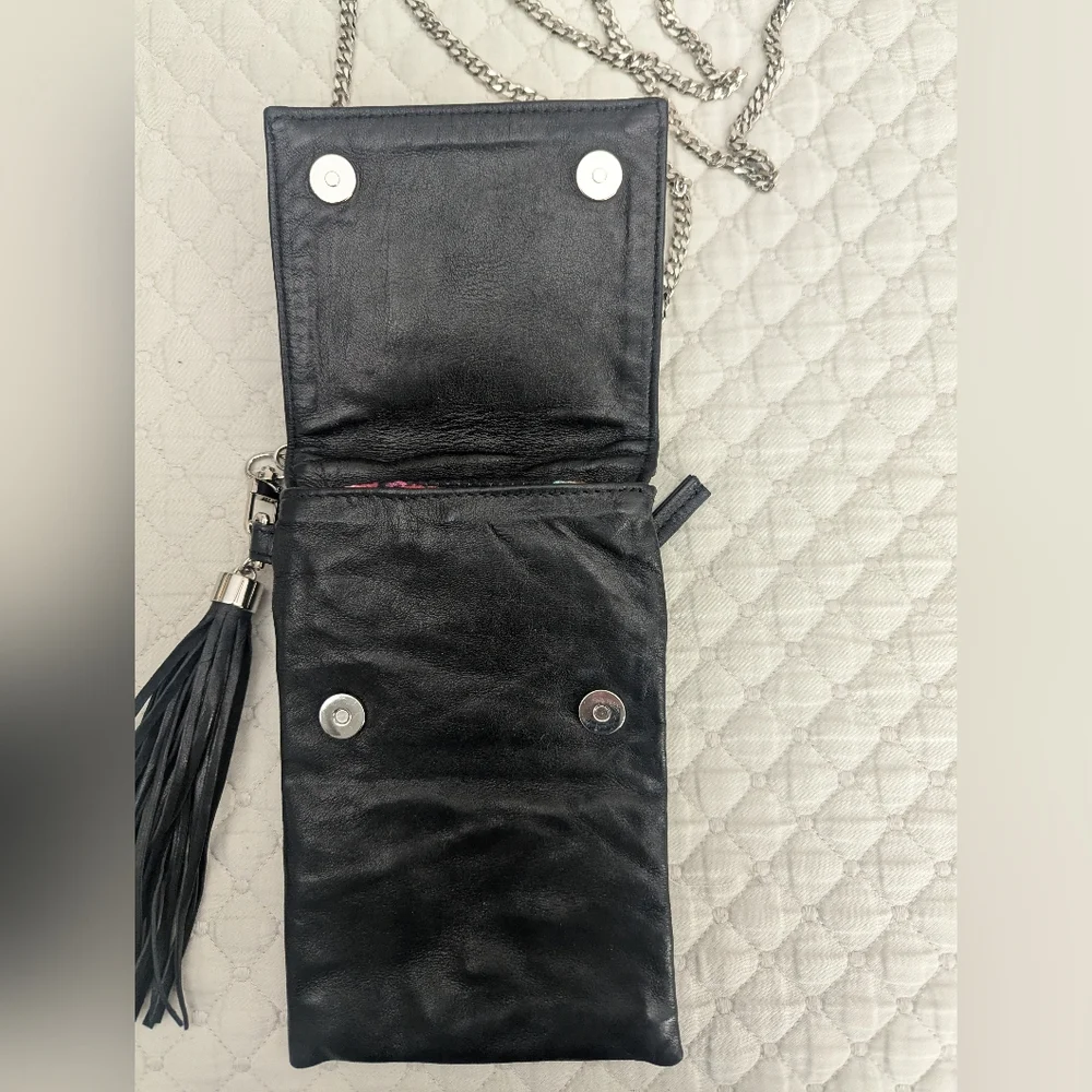 KAIA Los Angeles Leather Crossbody Pouch Phone Bag